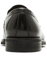Steve Madden Men's Gray Tassel Leather Loafer