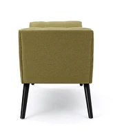 Streamdale Furniture Luxurious Green U-Shaped Bench With Padded Seat For Comfort And Style