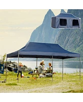 10' x 20' Pop Up Canopy Tent with Sidewalls & Doors, Instant Tents for Parties with Wheeled Carry Bag, Height Adjustable, for Outdoor, Garden, Patio,