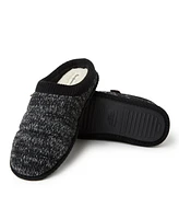 Dearfoams Men's Asher Marled Knit Clog House Slipper