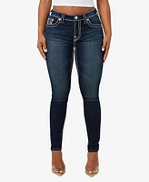 True Religion Women's Jennie Skinny Zipper Jeans