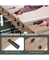 Costway 54" Foosball Table with 2 Balls & 26 Players 2 Bead Style Scorers for Game Rooms