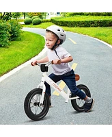 Costway 12 Inch Toddler Balance Bike No Pedal Training Bicycle with Inflatable Rubber Tires