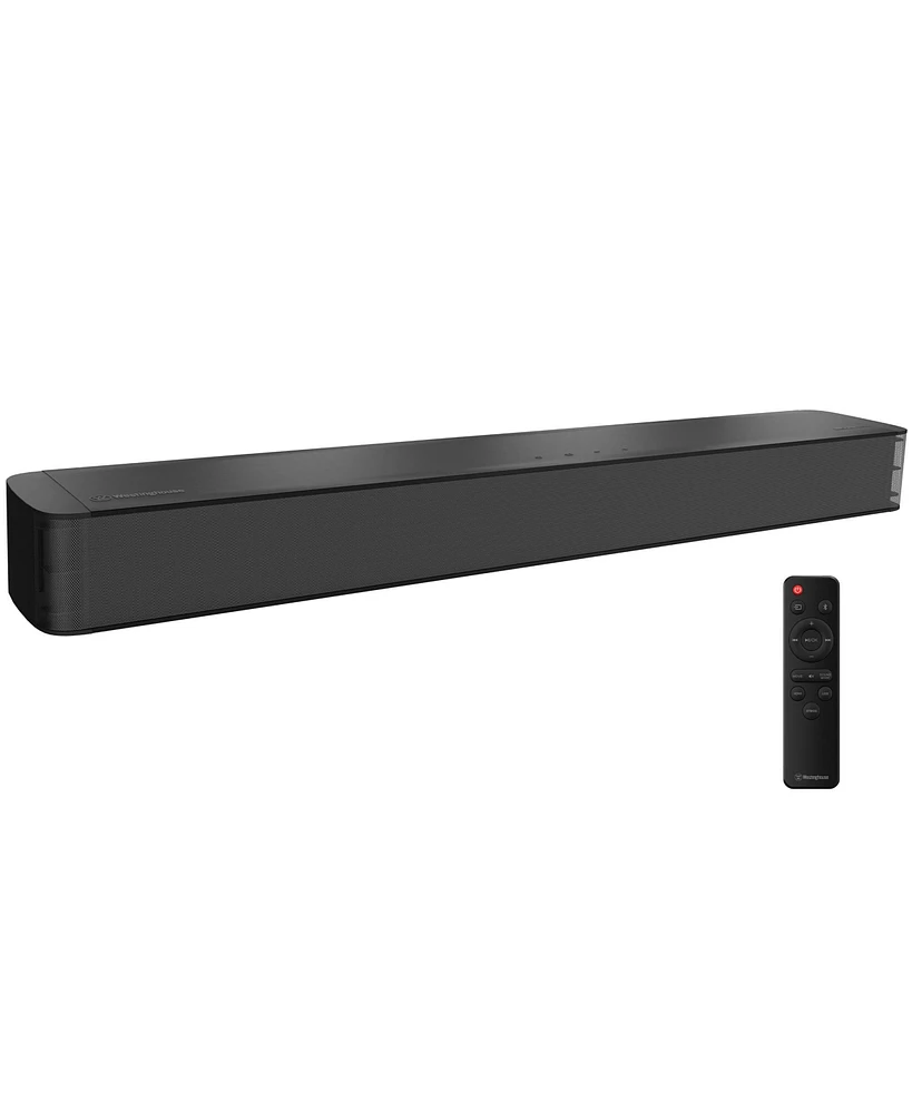 Westinghouse 2.0 Channel Mini Sound Bar with Dolby Atmos and Dolby Digital Plus, Bluetooth and with Roku Tv Ready