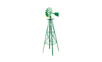 Slickblue 8FT Weather Resistant Yard Garden Windmill Durable Outdoor Decor for Your Landscape