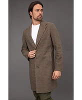 Bagatelle Homme Men's Houndstooth Wool Blend Single-Breasted Topcoat