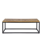 Modern Acacia Wood Bench: Chic And Elegant Outdoor Retreat