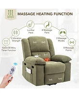 Slickblue Massage Recliner Power Lift Chair for Elderly Adjustable Massage & Heating Function