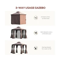 Slickblue Patio Gazebo for Outdoor Shelter and Stylish Entertaining Spaces