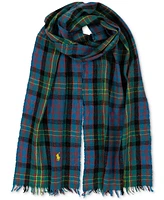 Polo Ralph Lauren Men's Outdoor Crinkle Plaid Scarf