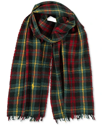 Polo Ralph Lauren Men's Outdoor Crinkle Plaid Scarf