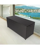 Slickblue Outdoor Storage Box for Garden, Patio, and Backyard Organization