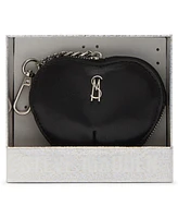 Steve Madden Boxed Zip-Around Heart Pouch & Bag Charm