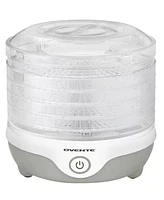 Ovente Food Dehydrator Machine with 5 Stackable Clear Trays and Drying Space DF215GY