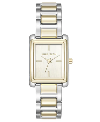 Anne Klein Women's Quartz Contemporary Champagne and Two-Tone Alloy Metal Watch, 24mm