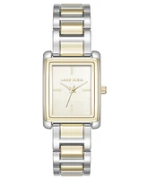 Anne Klein Women's Quartz Contemporary Champagne and Two-Tone Alloy Metal Watch, 24mm