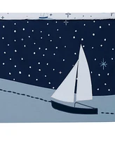 Lambs & Ivy Little Skipper 3-Piece Sailboat Nautical Nursery Crib Bedding Set