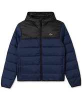 Lacoste Men's Water Repellent Full Zip Puffer Jacket - JB1