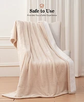 Sealy Heated Flannel and Sherpa Blanket