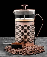 Ovente Inch, French Press Coffee & Tea Maker, Perfect for Hot & Cold Brew