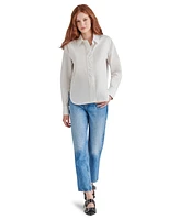 Steve Madden Women's Merida Ruffled Boyfriend Shirt