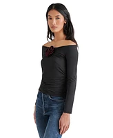 Steve Madden Women's Rosetta Off-The-Shoulder Top