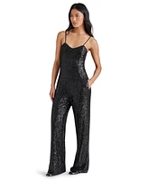 Steve Madden Women's Glitterine Sequined Jumpsuit