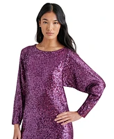 Steve Madden Women's Ginger Sequined Mini Shift Dress