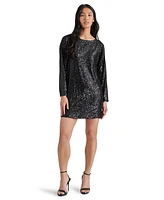 Steve Madden Women's Ginger Sequined Mini Shift Dress