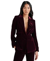 Steve Madden Women's Merene Velvet Rosette Blazer