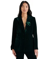 Steve Madden Women's Merene Velvet Rosette Blazer