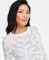 I.n.c. International Concepts Women's Jacquard Sweater, Exclusively at Macy's