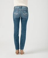 Silver Jeans Co. Women's Suki Mid Rise Curvy Fit Straight