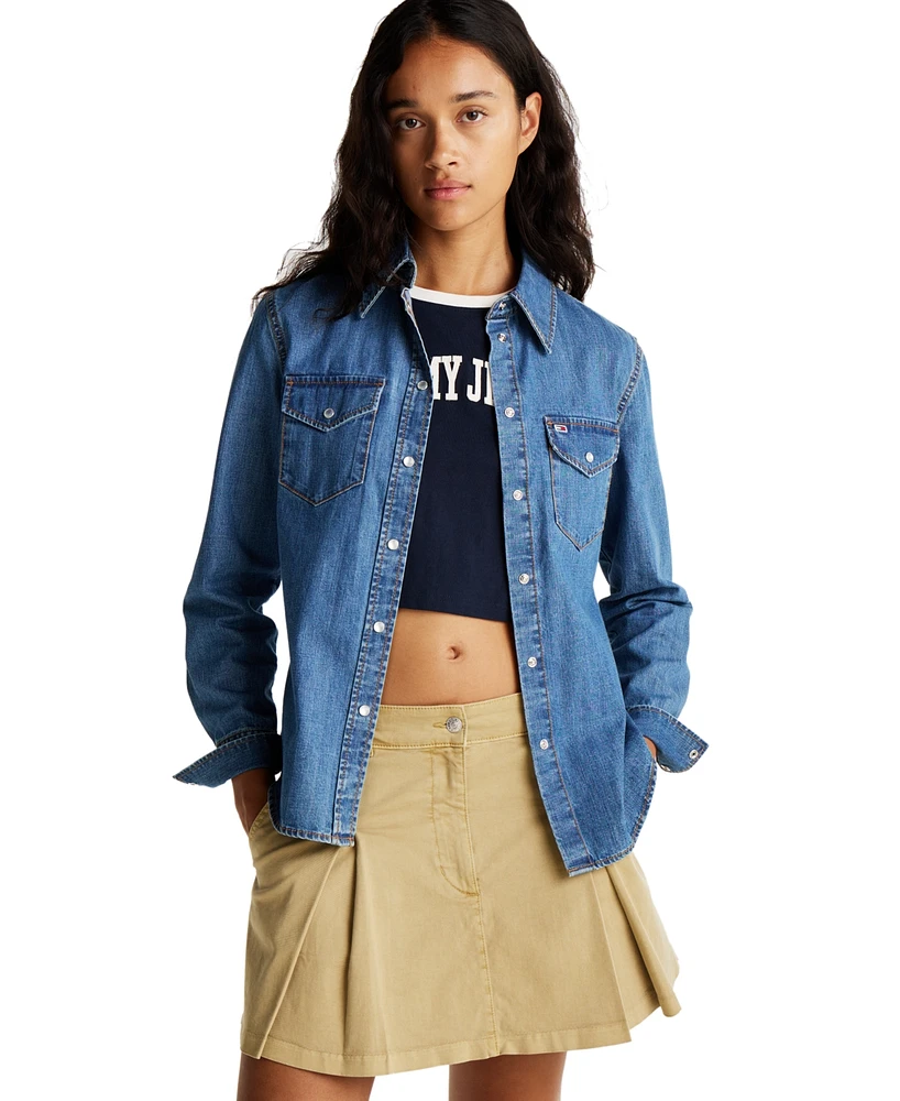 Tommy Jeans Women's Western Denim Shirt