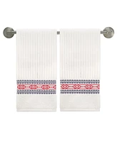 Izod Holiday Cotton 2-Pack Hand Towel Set, 16" x 28"