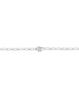 Effy Diamond Baguette & Round Cluster 18-1/2" Tennis Necklace (4-3/8 ct. t.w.) in 14k White Gold