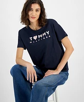 Tommy Hilfiger Women's Boxy Logo-Graphic Cotton T-Shirt