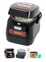 Iris Usa Iris Living Rice Cooker and Induction Cooktop 2-in-1,3-Cup (Uncooked) / 6