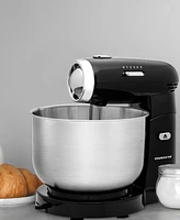 Ovente Electric Kitchen Stand Mixer with 3.5-Quart Removable Stainless Steel Mixing Bowl SM680W