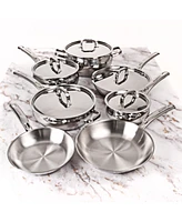 BergHOFF Belly Shape 12pc 18/10 Stainless Steel Cookware Set