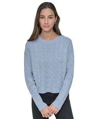 Dkny Jeans Women's Lightweight Cable-Knit Sweater