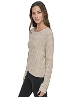Dkny Jeans Women's Lightweight Cable-Knit Sweater