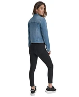 Dkny Jeans Women's Button-Down Denim Trucker Jacket
