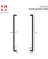 Hydroware Pull Door Handle - Black - 60"