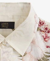 Club Room Men's Belize Long Sleeve Button-Front Floral Print Linen Shirt, Exclusively at Macy's