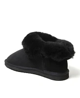 Dearfoams Fireside By Women's Perth Genuine Shearling Foldover Boot