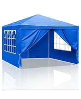 Slickblue Waterproof Gazebo Outdoor Canopy - Patio Tent for Wedding, Bbq, and Party Events