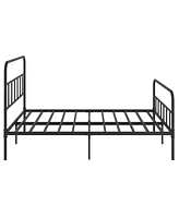 Slickblue Sturdy Metal Platform Bed Frame with Headboard