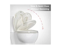 gaomon Toilet Seat Round,Toilet Seat with Toddler Seat Built in, Potty Training Toilet Seat Round Fits Both Adult and Child, with Soft Close
