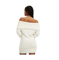 Cotton On Women's Faux Off Shoulder Sweater Dress